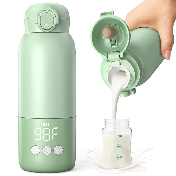GOANDO Portable Milk Warmer for Travel – Dual Heating Modes for Breast Milk & Water, Portable Bottle Warmer, 17 Ounces