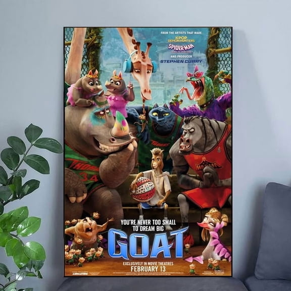 GOAT (2026) Movie Poster – Film Wall Art Collectible Poster Size 24''x36'' Googate