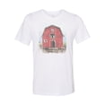 thumbnail image 1 of "GOAT BARN, FARM LIFE, COUNTRY, Adult Vintage T SHIRT, Sublimation T, RETRO TEE, White, 2XL", 1 of 1