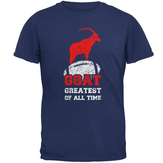 GOAT Greatest of all Time Mens T Shirt Metro Blue MD