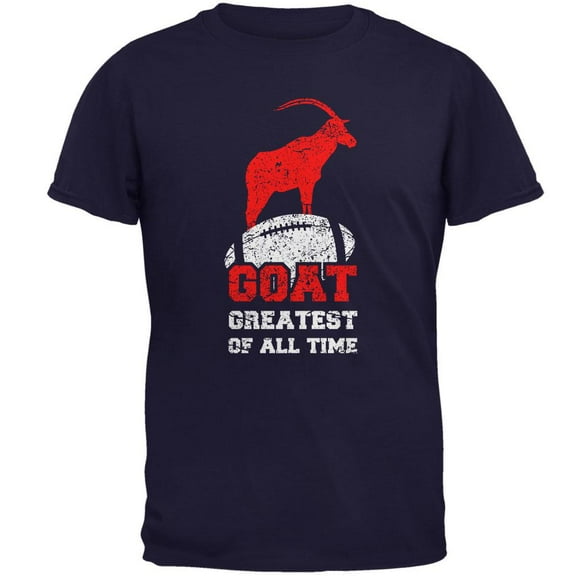 GOAT Greatest of all Time Mens T Shirt Navy LG