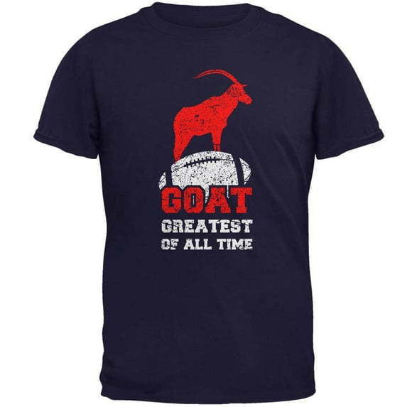 GOAT Greatest of all Time Mens T Shirt Navy X-LG