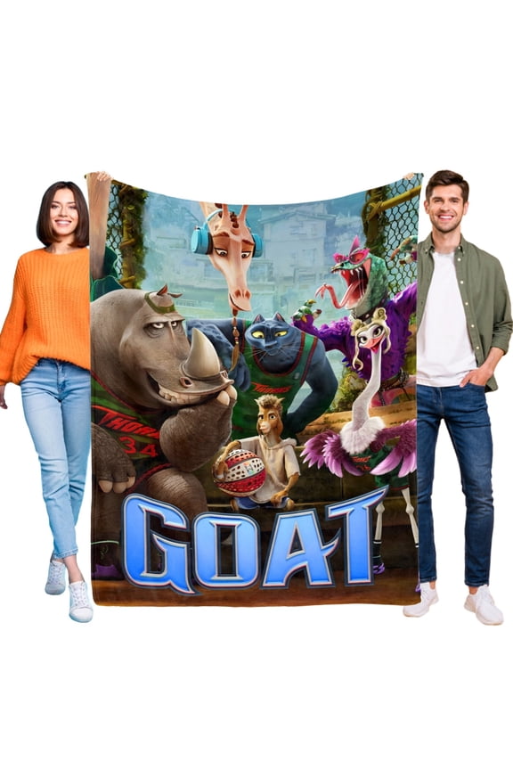 GOAT Movie Throw Blanket Gifts for Fans Lover Girls Boys Women Present Hoodie Him Bed 30"x40"