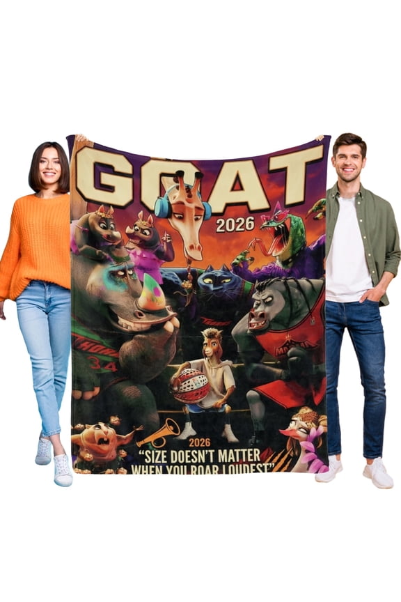 GOAT Movie Throw Blanket Gifts for Fans Lover Girls Boys Women Present Hoodie Him Bed 30"x40"