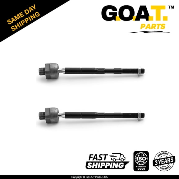 GOAT Parts - 2 PC Front Inner Tie Rod End Kit for 2007-2009 Toyota FJ Cruiser