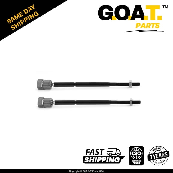 GOAT Parts - 2 PC Front Inner Tie Rod End Kit for 91-03 Ford Escort 1991-1999 Mercury Tracer