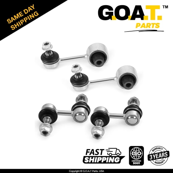 GOAT Parts - 4 PC Front & Rear Stabilizer Bar Link Kit for 2010-2014 Subaru Legacy