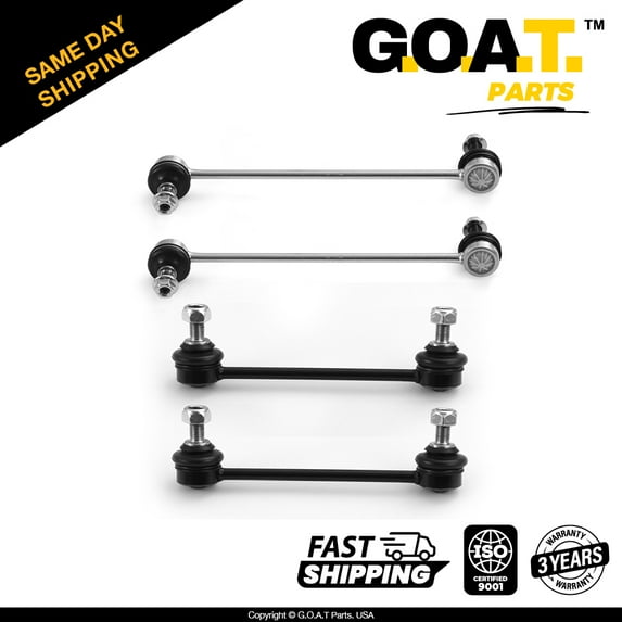 GOAT Parts - 4 PC Front & Rear Sway Bar Kit for 2001-2003 Mazda Protege Protege5