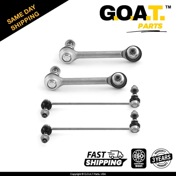 GOAT Parts - 4 PC Front & Rear Sway Bar Kit for Ford Special Service Police Sedan Lincoln MKS