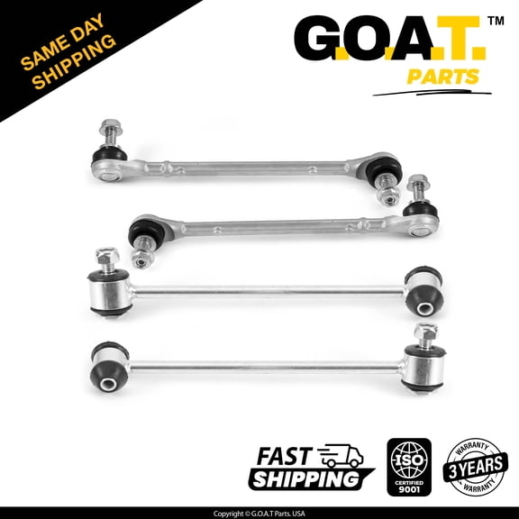 GOAT Parts - 4 PC Front & Rear Sway Bar Kit for Mercedes-Benz C230 AWD C250 AWD C300 AWD