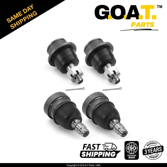 GOAT Parts - 4 PC Front Upper & Lower Ball Joint Kit for Mazda B2500 RWD B3000 RWD B4000 RWD