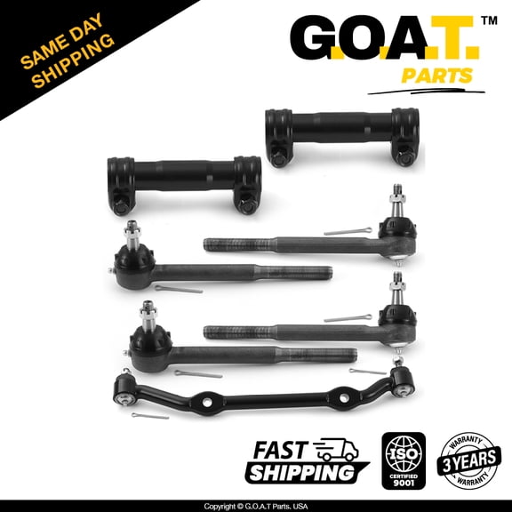 GOAT Parts - 7 PC Front End Suspension Kit for GMC Sonoma S15 Jimmy RWD Chevrolet Blazer