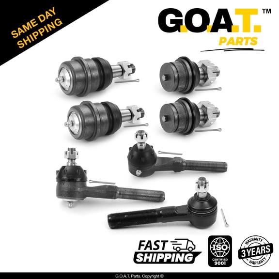GOAT Parts - 7 PC Front End Suspension Kit for Jeep TJ Grand Cherokee Cherokee Comanche
