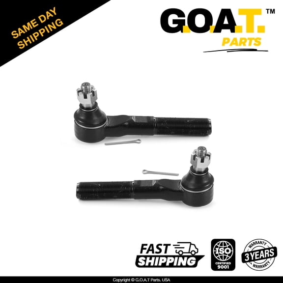 GOAT Parts - Front Inner (To Pitman Arm) Steering Drag Link Kit for 2007-2017 Jeep Wrangler