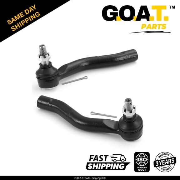 GOAT Parts - Front Outer Tie Rod Ends for 2004-2005 Toyota Yaris 2000-2005 Toyota Echo