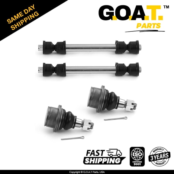 GOAT Parts - Front Sway Bar&Lower Ball Joint Kit for Cadillac Escalade Chevrolet Avalanche