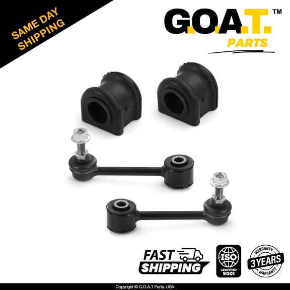 GOAT Parts - Front Sway Bar & Stabilizer Bar Bushing Kit for Jeep Wrangler JK Jeep Wrangler
