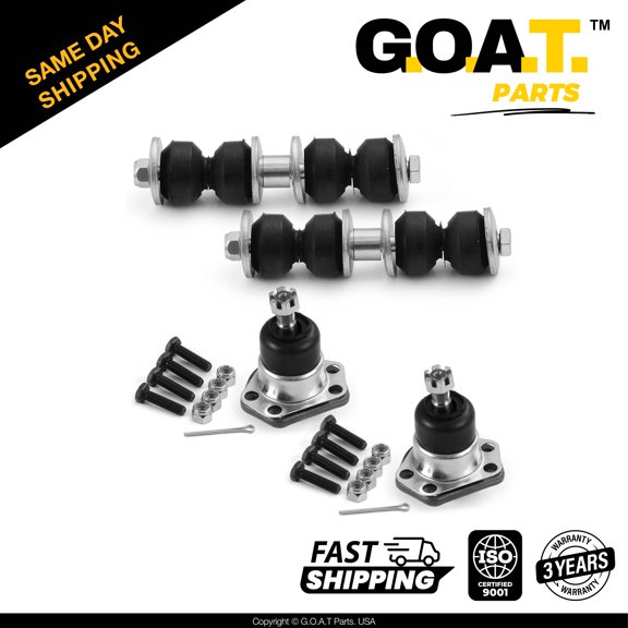 GOAT Parts - Front Sway Bar&Upper Ball Joints for Chevrolet S10 GMC Sonoma Oldsmobile Bravada