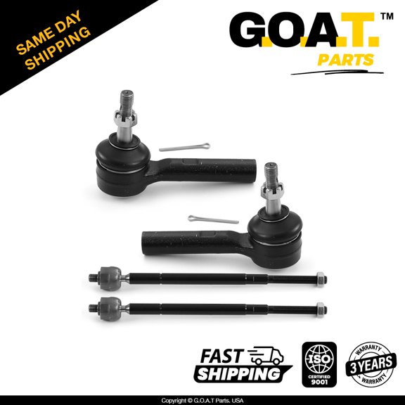 GOAT Parts - Inner&Outer Tie Rod Ends for 2007-2012 Dodge Caliber Jeep Compass Jeep Patriot