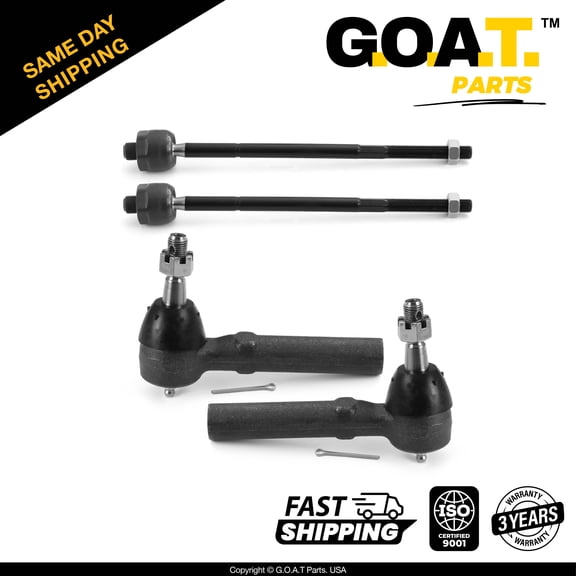 GOAT Parts - Inner&Outer Tie Rod Ends for Chevy Venture Oldsmobile Silhouette Pontiac Montana