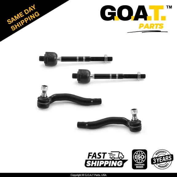 GOAT Parts - Inner & Outer Tie Rod Ends for Mercedes-Benz C280 AWD C350 AWD C240 AWD C320 AWD