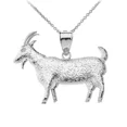 thumbnail image 1 of GOAT TEXTURED CHARM PENDANT NECKLACE IN STERLING SILVER - Pendant only, 1 of 1