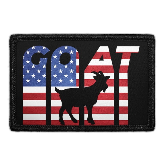 Goat - US Flag - Removable Patch
