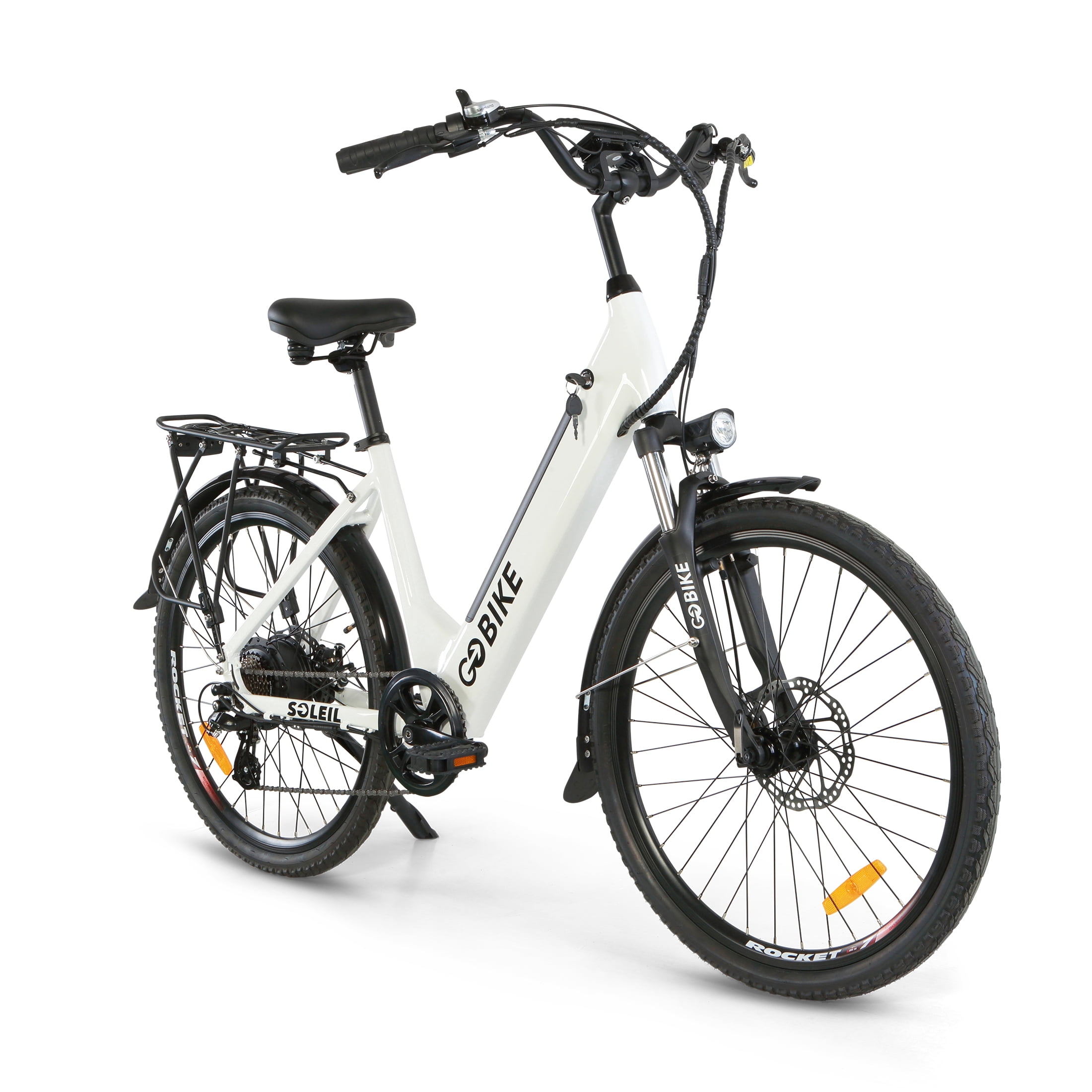 GOBIKE Soleil Electric Bike, Electric Bicycle for Adults, Up to 30 Miles Range, 330 lbs Weight Capacity