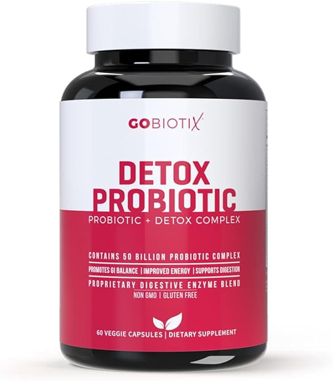 GOBIOTIX Detox Probiotic Supplement Ultimate Flora Probiotic for Women