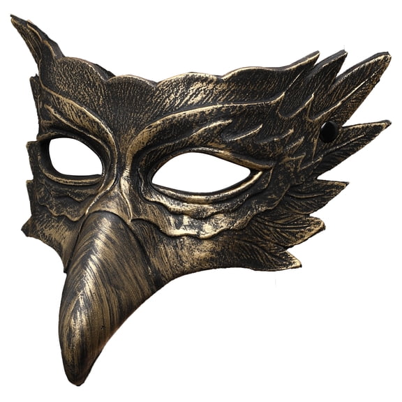 GOBWCOT Halloween Crow Mask Bird Raven Eagle Masks Costume Masquerade Cosplay Prop for Men Women