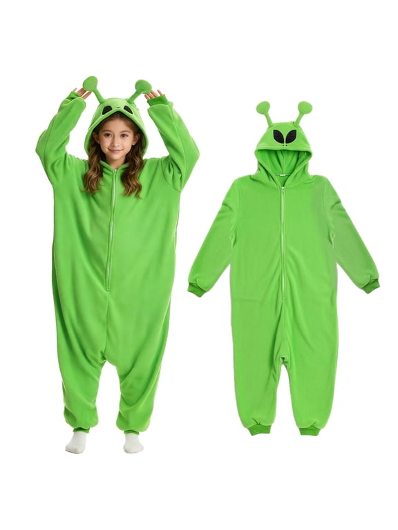 Kids Onesie Animal Pajamas Costume Children Alien Sleepwear Jumpsuit Cosplay for Boys and Girls
