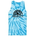thumbnail image 1 of GOC Mountain Water-Based Mens Tie-Dye Tank Top - Turquoise - Small, 1 of 1