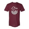 thumbnail image 1 of GOC Yosemite Mens AA USA Made Tri-Blend T-Shirt - White Logo - Cranberry - 2X-Large, 1 of 1