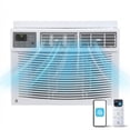 thumbnail image 1 of GOCAPTAIN 12,000 BTU Smart Window Air Conditioner up to 550 Sq Ft, with LED Display Screen, Remote Control, Energy Efficient, White, 1 of 9