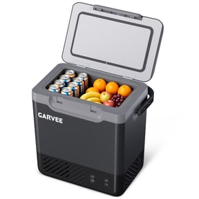 GOCAPTAIN 12L Car Refrigerator Portable Freezer  Fast Cooling Compressor Fridge, -20C to 20C, Multi-Power (12/24V DC, AC), Quiet, Energy Efficient, LED Display  for Truck Camping Outdoor Home