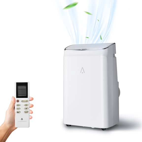 GOCAPTAIN 14000 BTU Portable Air Conditioner, 3-in-1 Portable AC Unit with Remote Control, 24H Timer, Window Kit, Covers Up to 750 Sq.Ft, White