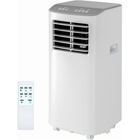 GOCAPTAIN 8000 BTU Portable Air Conditioner Cools 350 Sq. Ft, 3-in-1 Portable AC Unit with Fan & Dehumidifier, 24H Timer, Remote Control