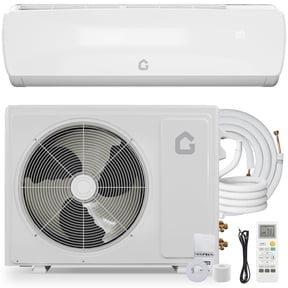 GOCAPTAIN 9000 BTU Mini Split Air Conditioner & Heater, 19 SEER2 115V AC Units Cools Rooms up to 450 Sq.ft, Ductless Inverter, Wall-Mounted, Pre-Charged, Remote Control