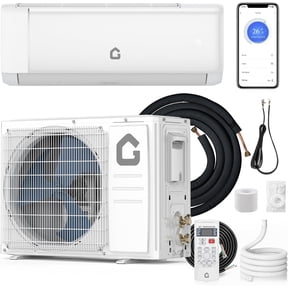 GOCAPTAIN 9000 BTU Mini Split Air Conditioner & Heater, Inverter Split AC 20 SEER2 450 Sq. Ft Coverage, R32 Refrigerant, WiFi & Alexa Enabled, Wall-Mounted AC Unit, 230V