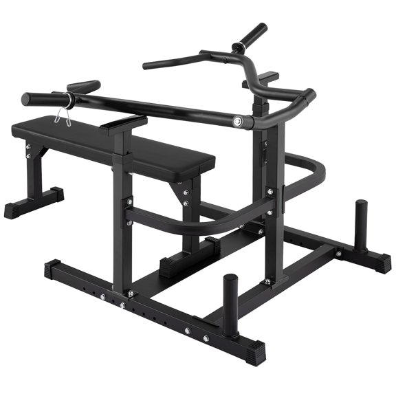 GOCAPTAIN Chest Press Machine for Home Gym – Independent Converging Arms, Adjustable Flat Bench, Bench Press Machine for Strength Training, Black