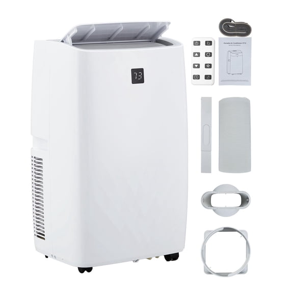 GOCAPTAIN Portable Air Conditioner Portable AC Unit – 14,000 BTU 3-in-1 Cooling, Dehumidifier & Fan – Ultra-Quiet 51dB – Covers up to 850 Sq. Ft. – Compact Mobile Design for Bedroom, Office, Camping.