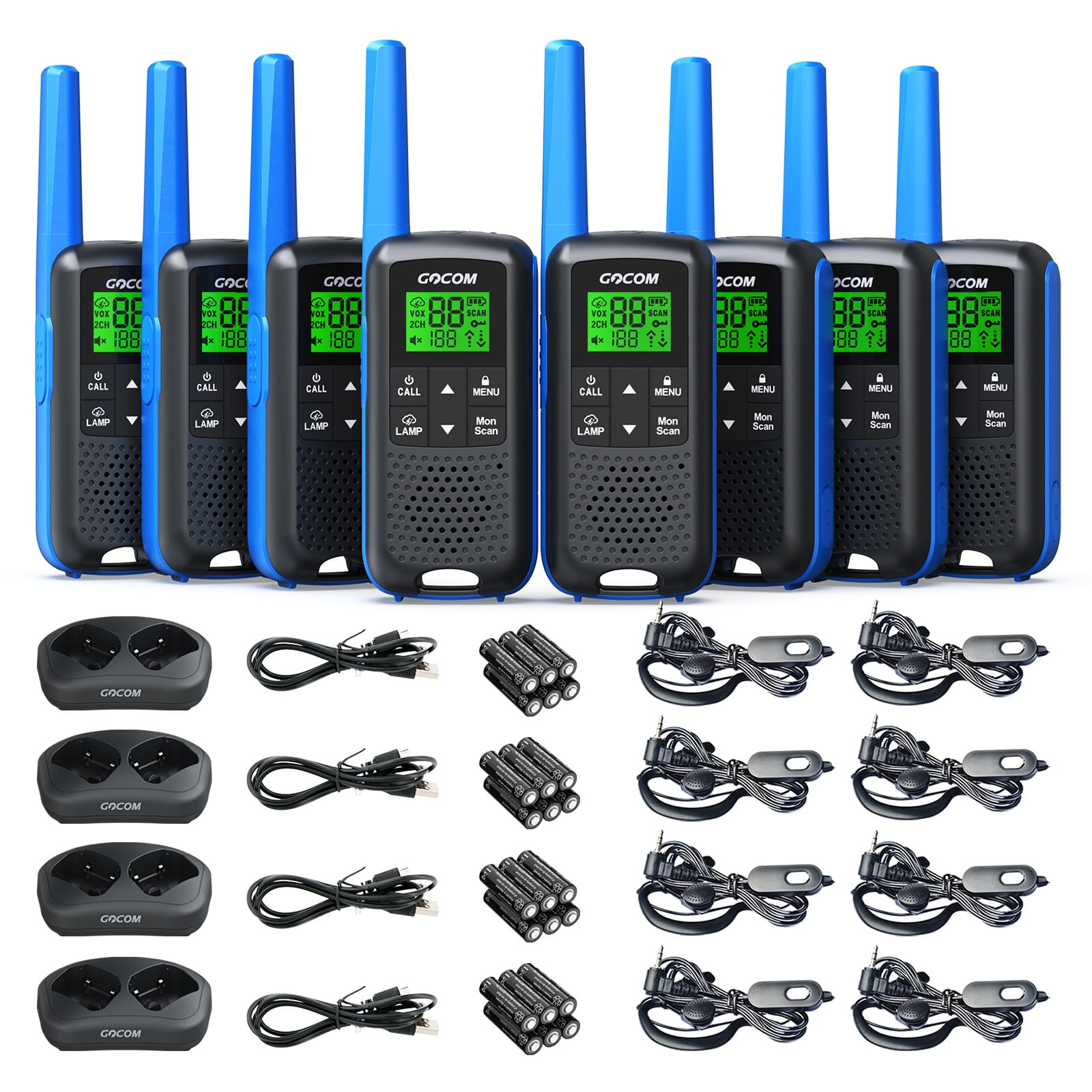 Rechargeable G600 FRS Walkie Talkies 2W Long Range Handheld Two