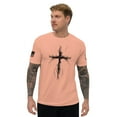 thumbnail image 1 of GOD IS MY STRENGTH Fitted T-shirt (Desert Pink, 2XL), 1 of 4