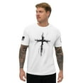 thumbnail image 1 of GOD IS MY STRENGTH Fitted T-shirt (White, L), 1 of 4