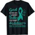 thumbnail image 1 of GOD'S HARDEST SOLDIERS- CERVICAL CANCER AWARENESS T-Shirt, 1 of 4