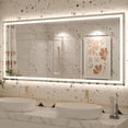 thumbnail image 1 of GODCHAR 60" x 28" UL Certified LED Bathroom Mirror Anti-Fog Tempered Glass, 1 of 14