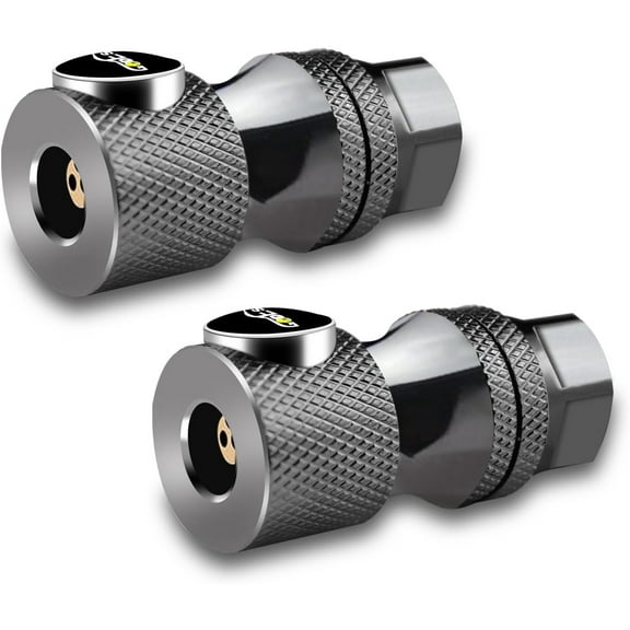 GODESON Locking Air Chuck - Patented Design, 200 PSI, Solid Brass Construction(200PSI), Quick Release for Tires, Close Flow 1/4" NPT Threads Tire Chucks Compatible with Most Air Inflators (Pack of 2)