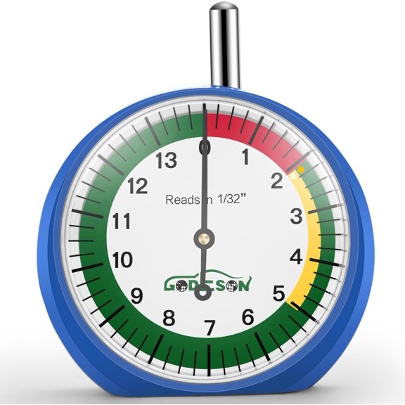 GODESON Tire Tread Depth Gauge, Dial Type Tire Tread Depth Gauge Professional for Motorcycle, car,Truck and Bus,Easy Reading Tire Depth Gauge in 32nds(Pack of 20)