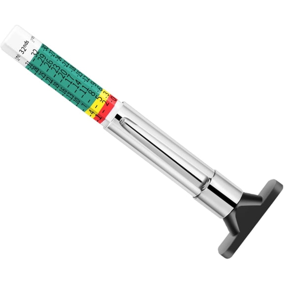 GODESON Tire Tread Depth Gauge,Two-Sided Smart Color Coded Tire Tread Depth Measurement Tool, Tire Wear Gauge in 32nds