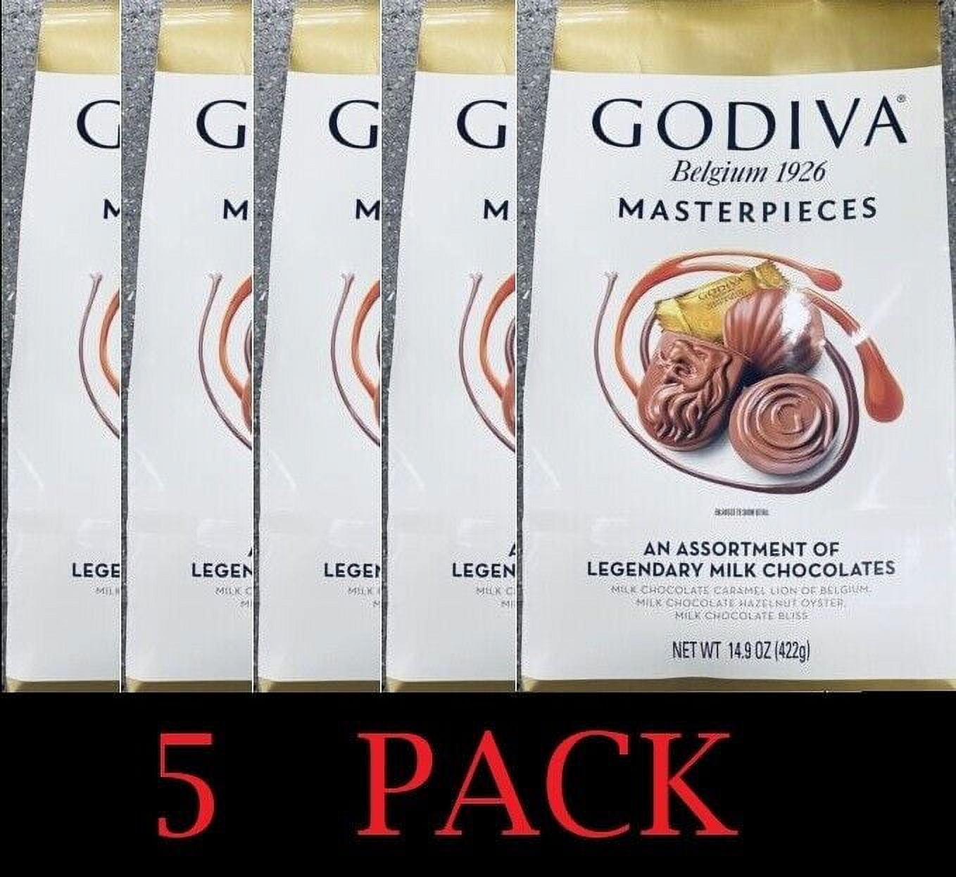 GODIVA Belgium Masterpieces Assortment of Legendary Milk Chocolates 14.
